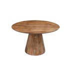 Mangohouten eettafel Mick rond 150cm, Huis en Inrichting, Verzenden, Rond, Nieuw, Industriële meubels