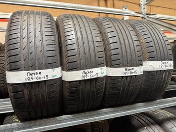 185-60-15 Nexen Zomerbanden 5mm Incl Montage 185 60 15, Auto-onderdelen, Banden en Velgen, Ophalen, Gebruikt, 15 inch, 185 mm