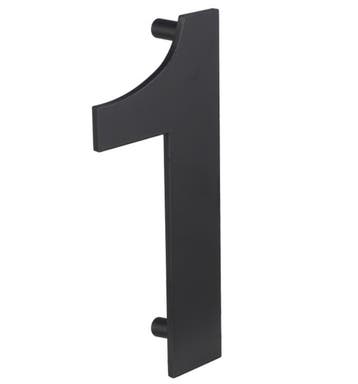 Huisnummer 1 130 mm zwart, Verzenden, Nieuw