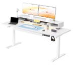 Verstelbaar Zit-Sta Bureau 120 cm – Met Lade en Monitorstand, Verzenden, Nieuw