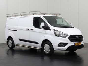 Ford Transit Custom 2.0TDCI 130PK Lang | Imperiaal | Trekhaa, Stof, Gebruikt, Euro 6, Wit