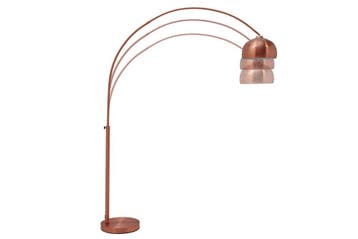Vloerlamp BIG BOW 170-210cm koper - 21599, Ophalen of Verzenden, Nieuw