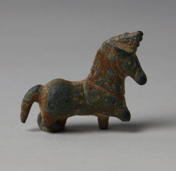 Oud-Romeins Brons Statuetje van een paard (Zonder