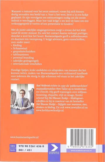 Business etiquette 9789052616360 Roel Wolbrink, Verzenden, Zo goed als nieuw, Roel Wolbrink