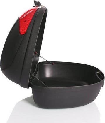 TRESKO® Topkoffer - Motorkoffer - Helmkoffer - 48L - Zwart, Verzenden, Zo goed als nieuw