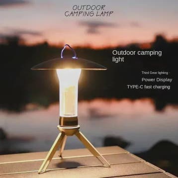 Draagbare Camping Lamp met Statief & USB-C Opladen - Outdoor, Verzenden, Nieuw