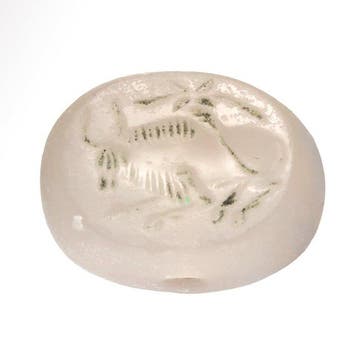 Sasanian Kristal Dome Seal with Bull