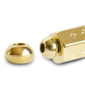 1 x C.U.S® Sieraden message beads eindkap Goud (nikkelvrij), Ophalen of Verzenden, Nieuw, Kraal
