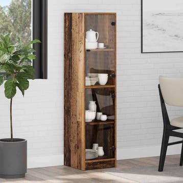 vidaXL Highboard Oud Hout 35 x 37 x 142 cm Bewerkt hout, Minder dan 50 cm, Verzenden, Nieuw, Minder dan 100 cm