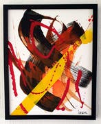 Liesens - Stormy (handpainted on canvas) met lijst