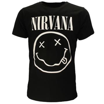 Nirvana White Smiley T-Shirt, Kleding | Heren, T-shirts, Verzenden, Nieuw