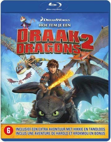 Hoe tem je een draak 2 ex-rental (blu-ray tweedehands film), Ophalen of Verzenden, Nieuw in verpakking