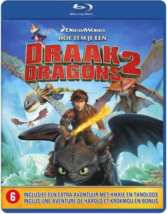 Hoe tem je een draak 2 ex-rental (blu-ray tweedehands film), Cd's en Dvd's, Blu-ray, Ophalen of Verzenden