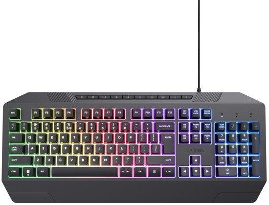 Trust GXT836 Evocx - Gaming Keyboard met Verlichting -, Computers en Software, Toetsenborden, Verzenden