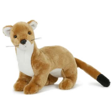 Semo wezel knuffel - pluche - lichtbruin - 23 cm, Verzenden, Nieuw