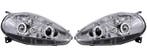 Koplampen Angel Eyes | Fiat Punto 2005-> | chroom, Verzenden, Nieuw, Fiat