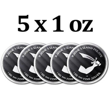 Niue. 2 Dollars 5 x 2025 1 oz $2 NZD Niue Rhode Island