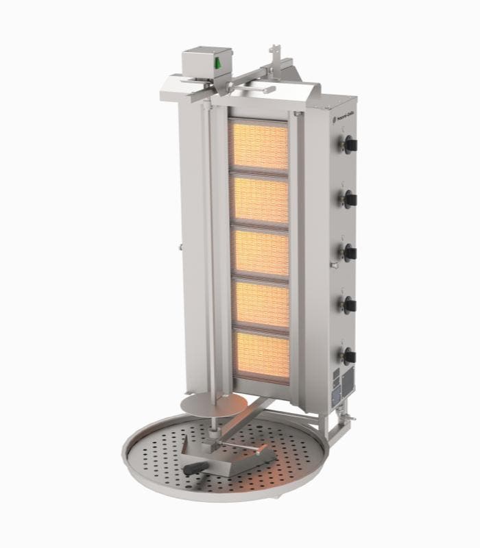 Naomi Grills EC.O.5.G | Gas Döner Grill | 5 Branders | Boven, Zakelijke goederen, Horeca | Keukenapparatuur, Nieuw in verpakking