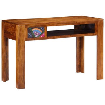 vidaXL Schrijfbureau met lade met opslag Bruin 110 x 50 x 73, Verzenden, Nieuw