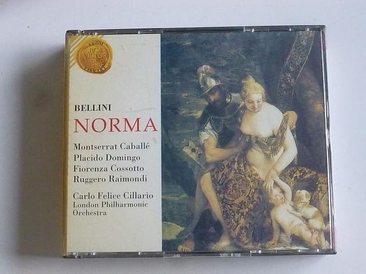 Vincenzo Bellini - Norma / Caballe, Domingo, Cillario (3 CD), Cd's en Dvd's, Cd's | Klassiek, Zo goed als nieuw, Ophalen of Verzenden
