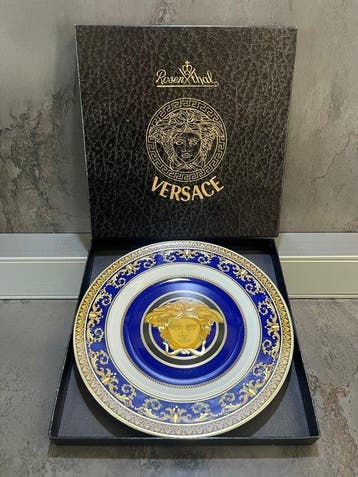 Vide-poche - Rosenthal - Versace - Médusa Blue