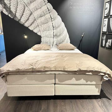 Pullman Boxspring Silverline 180x210 *NIEUW, Ophalen, 210 cm, 180 cm, Crème