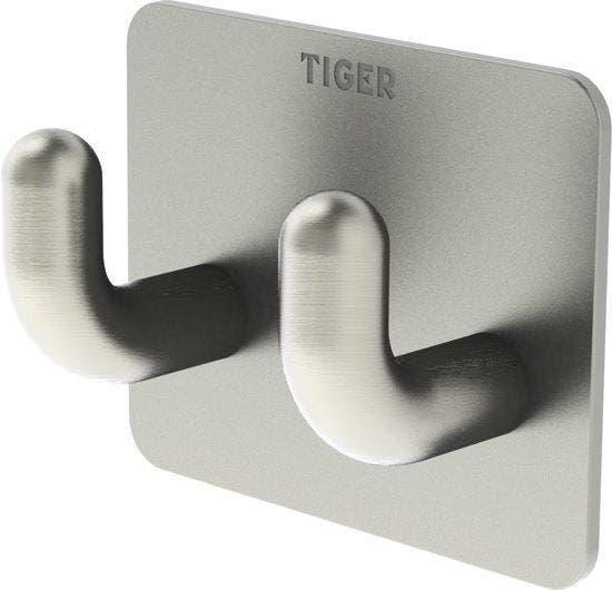 Tiger - Tiger Haak Pinky Double RVS, Huis en Inrichting, Badkamer | Badtextiel en Accessoires, Roze, Nieuw, Ophalen of Verzenden