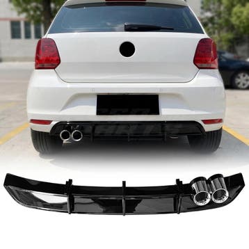 Diffuser With Chrome Exhaust Tips Voor Volkswagen Polo 5, Ophalen of Verzenden, Nieuw