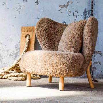 Little Kita Teddy Fauteuil | nu 30% korting (OP = OP), 75 tot 100 cm, Ophalen of Verzenden, Scandinavisch Design, 50 tot 75 cm