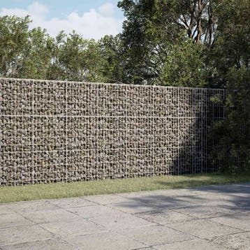 vidaXL Gabion met 3,5 mm Draad en 5x10 cm Mesh 250x10x150 cm, Verzenden, Nieuw, IJzer