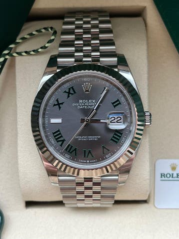 Rolex Datejust 126334 Wimbledon NEW (2026), Staal, Polshorloge, Nieuw, Rolex