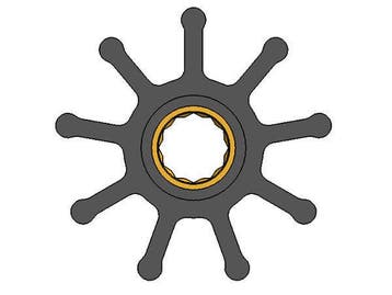Impeller Seasall: S220/S250 Yanmar: 128620-42200, Ophalen of Verzenden, Nieuw, Motor en Techniek, Zeilboot of Motorboot