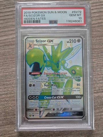 Pokémon - 1 Graded card - Scizor SV72 Foil, Full art - PSA, Nieuw