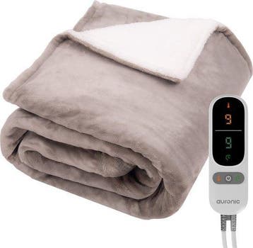 2dekans | Auronic Elektrische Deken - Warmtedeken - Sherpa, Ophalen of Verzenden, Zo goed als nieuw