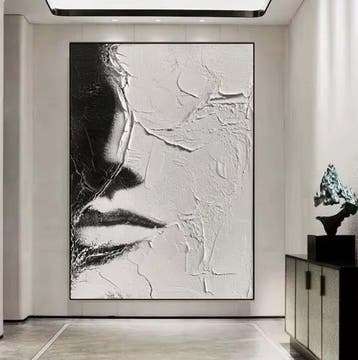 Phill Bello - Woman Lips XXL Portrait I, Antiek en Kunst