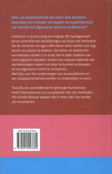Snellezen - Tony Buzan 9789021553382, Verzenden, Zo goed als nieuw, Tony Buzan