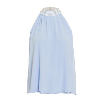 Marc Aurel • lichtblauwe haltertop • 36, Kleding | Dames, Marc Aurel, Nieuw, Maat 36 (S), Verzenden