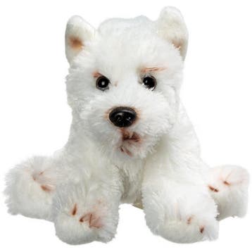 West Highland Terrier knuffel - pluche hond - 13 cm - wit, Verzenden, Nieuw