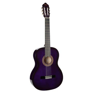 Valencia VC104PPS Klassieke Gitaar 4/4 Paars Hoogglans, Ophalen of Verzenden, Nieuw
