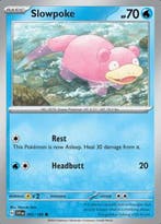 Slowpoke 042/198 reverse holo Scarlet en Violet, Ophalen of Verzenden, Nieuw, Losse kaart, Foil