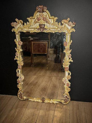 Wandspiegel - Hout, Glas