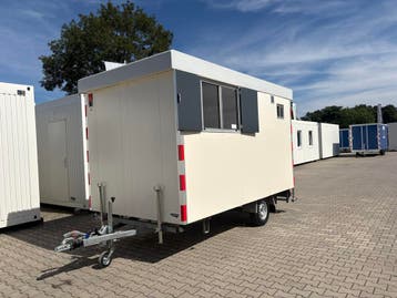 Schaftwagen  snelverkeer 4 x 2 mtr met berging en Toilet, Ophalen of Verzenden