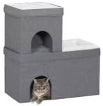 3-laags Kattenhuis – Houten Kattenmand met Zachte Kussens, Verzenden, Nieuw