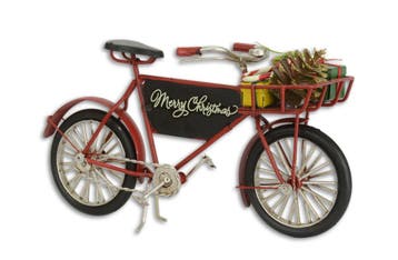 Blikken Fiets kerst (Beeldjes - Decoratie, Interieur), Verzenden, Nieuw
