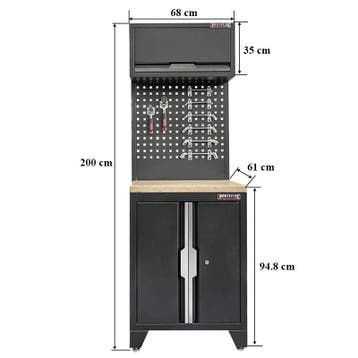 Gereedschapskasten set wandlengte 68 cm. lage tweedeurs, Ophalen of Verzenden, Nieuw