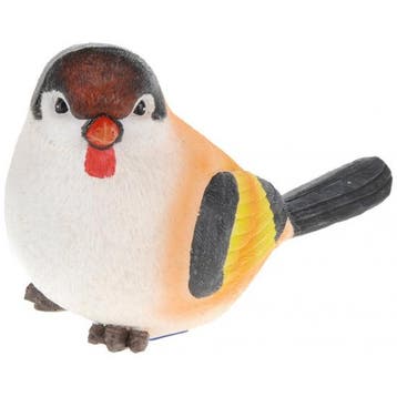 Decoratie vogeltje Putter 17 cm - Decoratie vogels, Ophalen of Verzenden, Nieuw
