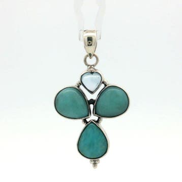 Zonder minimumprijs - Hanger Zilver - 10.35ct. tw. Gemengde