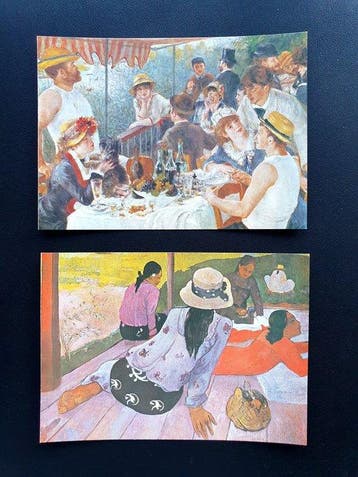 Internationaal - Kunst, ongelopen o.a. Monet, Manet,, Gelopen