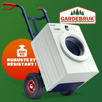 Steekwagen Blauw Rood Staal 45x116cm 200kg (Gereedschap), Doe-het-zelf en Verbouw, Transportwagens, Verzenden, Nieuw