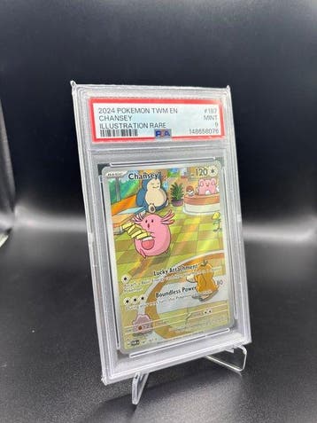 Pokémon - 1 Graded card - Chansey 187 Full art - PSA 9 -, Hobby en Vrije tijd, Verzamelkaartspellen | Pokémon, Nieuw